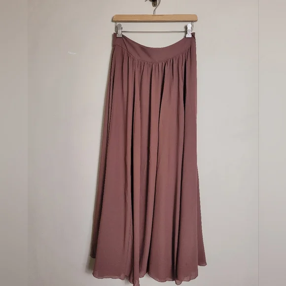 Anthroplogie Edme & Esyllte Mauve Maxi Skirt 4 - Picture 3 of 10